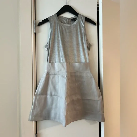 Fendi | Dresses | Fendi Silver Metallic Sleeveless Mini Dress Silvery |  Poshmark